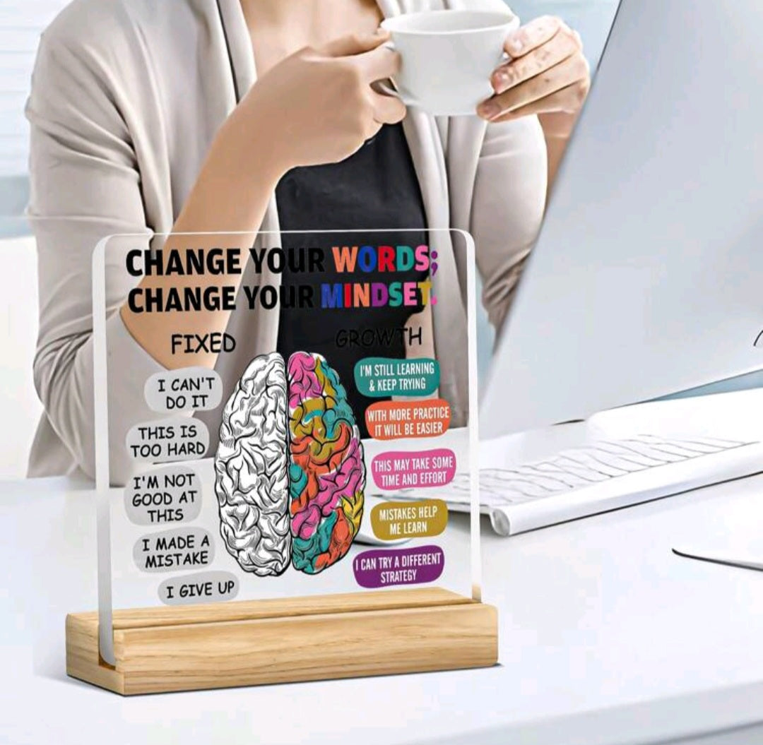 π§ Psychological Growth Acrylic Desktop Display