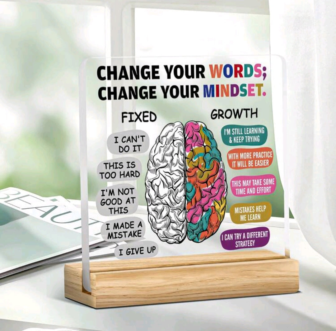 🧠 Psychological Growth Acrylic Desktop Display